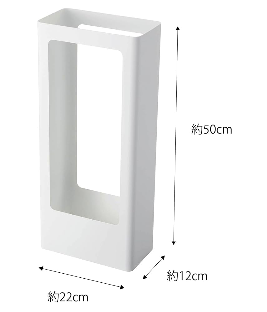 未使用Yamazaki tower ホワイト W12.5×D50×H36.7cm Amazon｜山崎実業(Yamazaki) トラッシュカン ホワイト 約